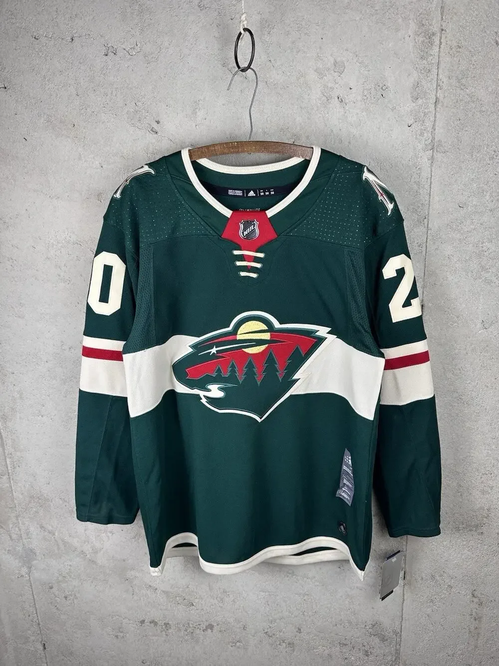 NWT Adidas Minnesota Wild Ryan Suter #20 Green Home NHL Hockey Jersey Sz 50